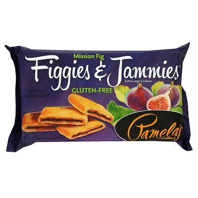 Pamela's Products Figgies & Jammies, очень большое печенье, инжир, 255 г (9 унций)