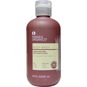 Pangea Organics, Средство для мытья тела, канадская сосна с белым шалфеем, 8,5 унции (215 г)