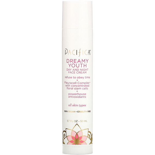 Pacifica, Dreamy Youth, Day and Night Face Cream, All Skin Types, 1.7 fl oz (50 ml)