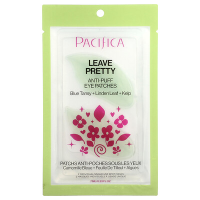 Pacifica, Leave Pretty, Anti-Puff Eye Patches, 2 Spot Mask, 0.23 fl oz (7 ml)
