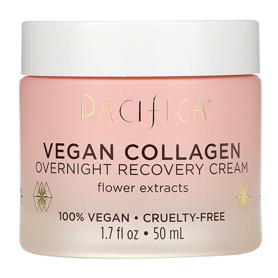 Купить Pacifica Vegan Collagen, Overnight Recovery Cream, 1.7 fl oz (50 ml)