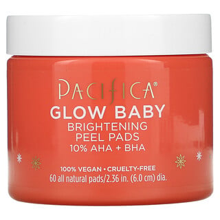 Pacifica, Glow Baby, Brightening Peel Pads, 60 All Natural Pads