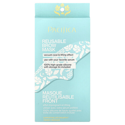 Pacifica, Mascarilla de belleza para cejas reutilizable`` 1 mascarilla