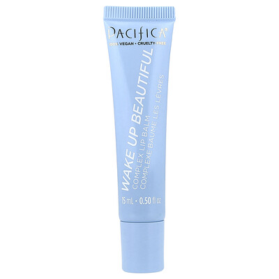 Pacifica, Bálsamo labial complejo, Despierte hermoso, 15 ml (0,50 oz. Líq.)