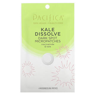 Pacifica, Grünkohl auflösen, Dark Spot Micropatches, 4 Microneedling-Pflaster