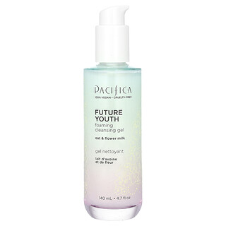 Pacifica, Future Youth, Foaming Cleansing Gel, Oat & Flower Milk, schäumendes Reinigungsgel, Hafer- und Blütenmilch, 140 ml (4,7 fl. oz.)