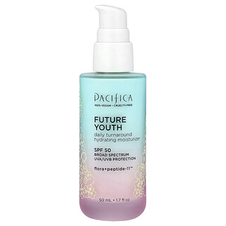 Pacifica, Future Youth, Daily Turnaround Hydraterende Vochtinbrengende Crème, SPF 50, 50 ml