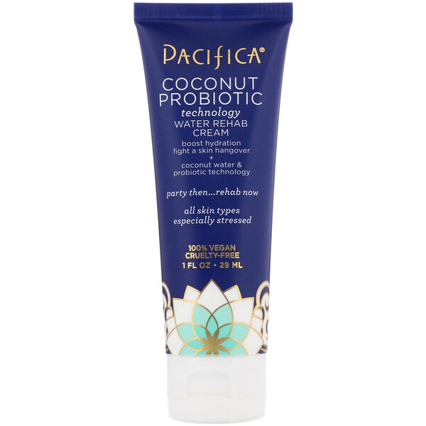 Pacifica, Coconut Probiotic, Technology Water Rehab Cream, 1 fl oz (29 ml)