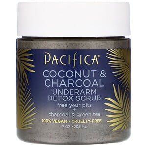 Отзывы о Пасифика, Coconut & Charcoal, Underarm Detox Scrub, 7 oz (205 ml)