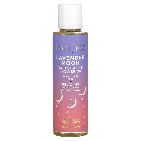 Lavender Moon, масло для тела, ванны и душа, лаванда и роза, 118 мл (4 жидк. Унции)