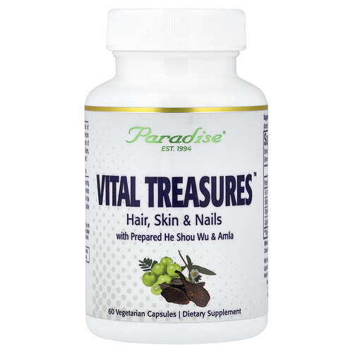 Paradise Herbs, Vital Treasures™, 60 cápsulas vegetales