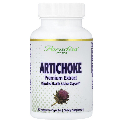 Paradise Herbs, Artichock, Artischocke, 60 pflanzliche Kapseln (250 mg pro Kapsel)
