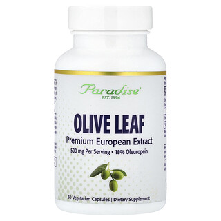 Paradise Herbs, Olivenblatt, 60 vegetarische Kapseln (250 mg pro Kapsel)
