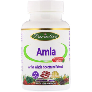 Парадайз Хербс, Amla, 60 Vegetarian Capsules отзывы покупателей