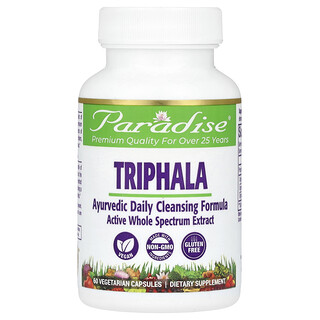 Paradise Herbs, Triphala, 60 Vegetarian Κάψουλες