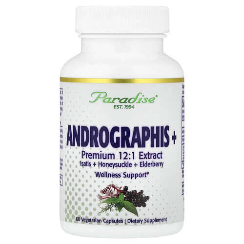 Paradise Herbs, Andrographis+, 60 vegetarische Kapseln