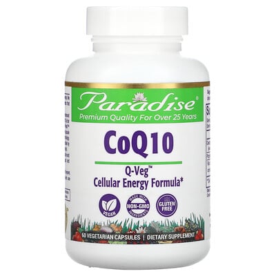 

Paradise Herbs, CoQ10, 60 Vegetarian Capsules