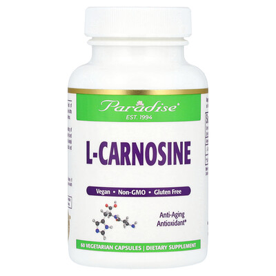 Photos - Vitamins & Minerals Paradise Herbs, L-Carnosine, 60 Vegetarian Capsules  PAR-77757 (250 mg per Capsule)