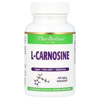 Paradise Herbs, L-Carnosine, 60 vegetarische capsules (250 mg per capsule)