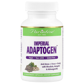 Paradise Herbs, Imperial Adaptogen, 60 растительных капсул
