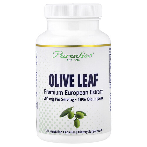 Paradise Herbs, Olive Leaf, Olivenblatt, 120 pflanzliche Kapseln (250 mg pro Kapsel)