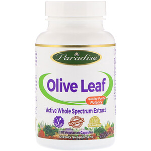 Парадайз Хербс, Olive Leaf, 120 Vegetarian Capsules отзывы