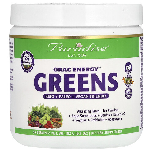 Paradise Herbs ORAC Energy® Greens, 6.4 oz (182 g)
