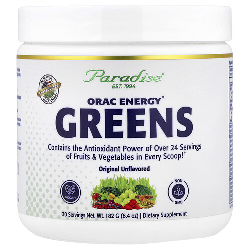 Paradise Herbs, ORAC Energy® Greens, Grassaftpulver, 182 g (6,4 oz.)