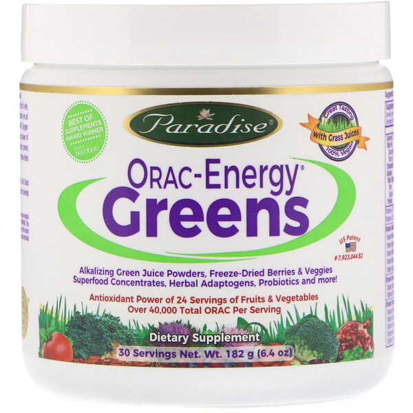 Paradise Herbs, ORAC-Energy Greens, 182 g