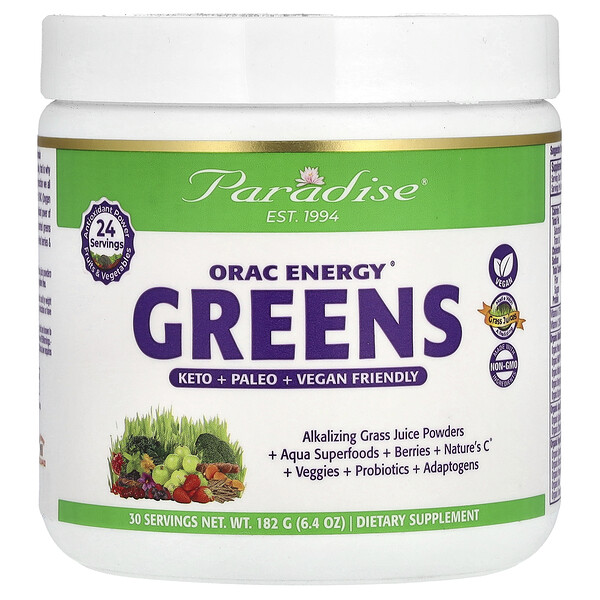 Paradise Herbs ORAC Energy® Greens, 6.4 oz (182 g)