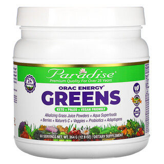 Paradise Herbs, ORAC-Energy Greens‏، 12.8 أونصة (364 جم)