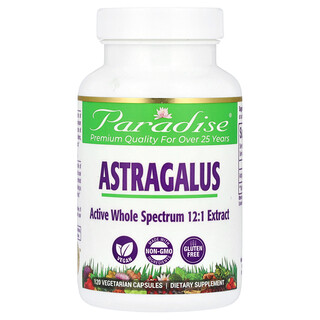 Paradise Herbs, Astragalus, 120 բուսակերական դեղապատիճ (250 մգ մեկ դեղապատիճում)
