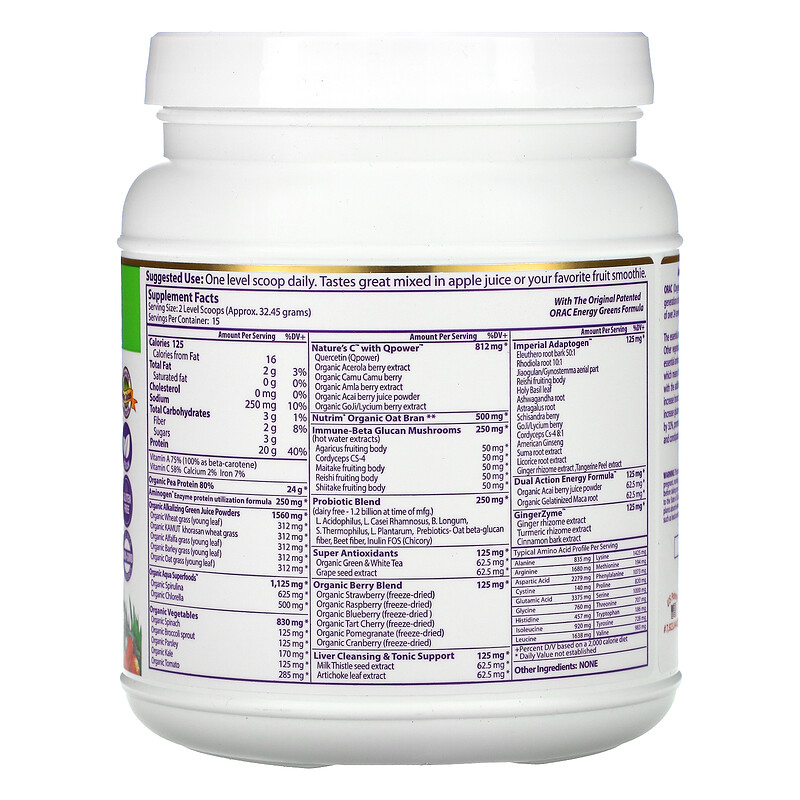 Paradise Herbs, Protein & Greens, Original Unflavored, 16 oz (454 g