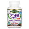 Paradise Herbs, Omega Sure, рыбий жир премиального качества, 1000 мг, 30 вегетарианских мягких таблеток