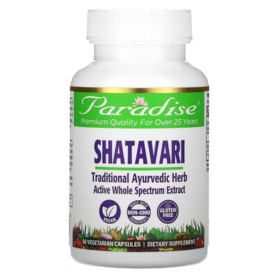 

Paradise Herbs Shatavari 60 Vegetable Capsules