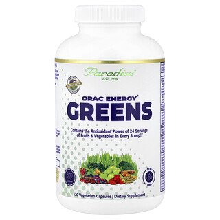 Paradise Herbs, ORAC Energy®, Suplemento de vegetales, 120 cápsulas vegetales