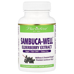 Sambuca-Well™, бузина європейська, 60 вегетаріанських капсул (250 мг у капсулі)