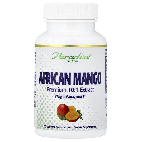 Paradise Herbs, African Mango Extract, Afrikanisches-Mango-Extrakt, 150 mg, 60 pflanzliche Kapseln