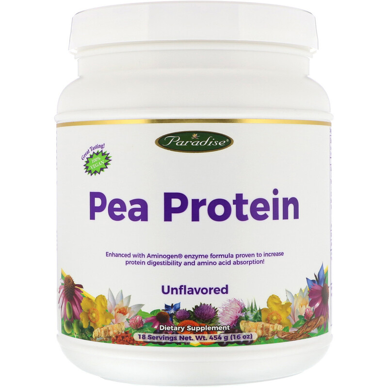 Paradise Herbs, Pea Protein, Unflavored, 16 oz (454 g) iHerb