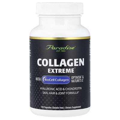 Product Image for Paradise Herbs, Collagen Extreme with BioCell Collagen , OptiMSM & Nature's C , 120 Capsules