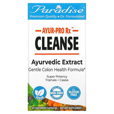 Paradise Herbs, AYRU-Pro Rx, Cleanse, 60 Vegetarian Capsules