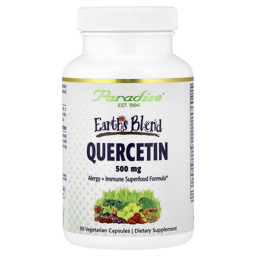 Paradise Herbs, Earth's Blend, Quercetin, 90 pflanzliche Kapseln