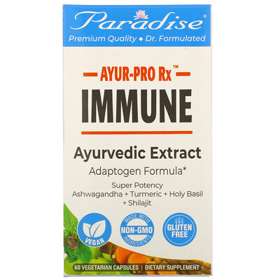 Paradise Herbs Ayur-Pro Rx, Immune, 60 Vegetarian Capsules