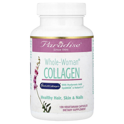 Paradise Herbs, Colágeno Whole-Woman®, 120 cápsulas vegetales