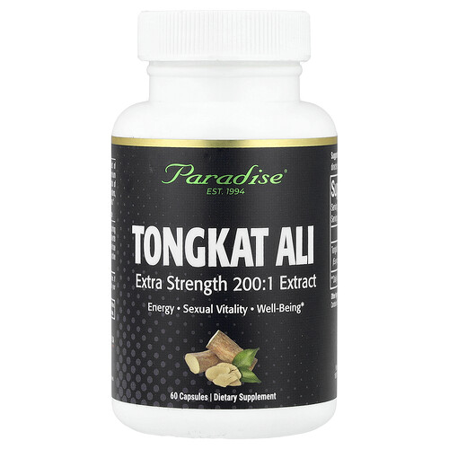 パラダイス ハーブ Paradise Herbs, トンカットアリ、60粒（1粒あたり250mg）