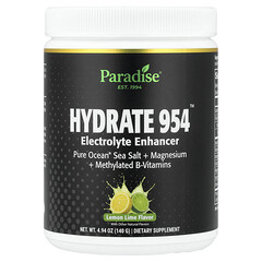 Hydrate 954™, засіб для підвищення рівня електролітів, лимон і лайм, 140 г