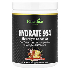Hydrate 954™, засіб для підвищення рівня електролітів, полуничний лимонад, 140 г