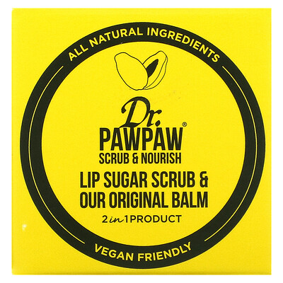 

Dr. PAWPAW, Lip Sugar Scrub & Original Balm, 0.55 fl oz (16 g)