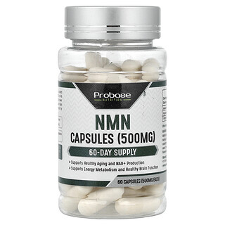 Probase Nutrition, NMN, 500 mg, 60 Capsules