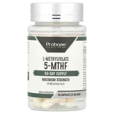 Probase Nutrition L-метилфолат 5-МТГФ 15 мг 60 капсул